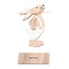 Easter Gift for Kids Wooden Bunny Table Sign, Rustic Rabbit Tiered Tray Centerpiece, Farmhouse Vintage Indoor Tabletop Ornament Decoration with