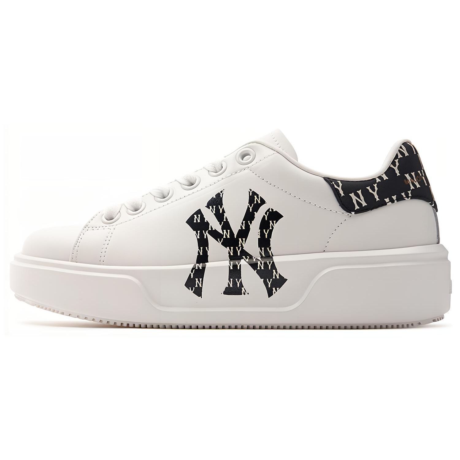 MLB Chunky Classic Tweelaags Koeienhuid Comfortabele Casual Kleding Duurzame Lage Sneakers Unisex Sneakers Wit 3ASXCCH3N-50BKS 38.5 white