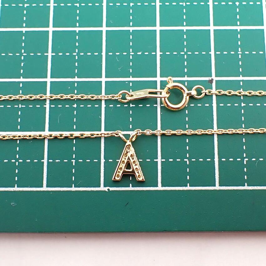 Gebrauchte Star Jewelry 18K Gelbgold Diamant Initial A Anhänger Halskette j48-4