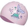 WATERTIME Women's Silicone Printed Swimming Cap for Long Hair