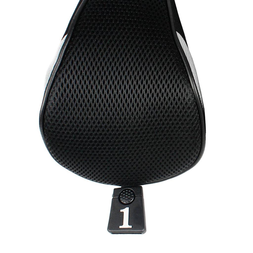 Andux Golf Club Headcovers, Set of 4, for Wood Drivers, 460cc Compatible, MT/MG30 (Black)