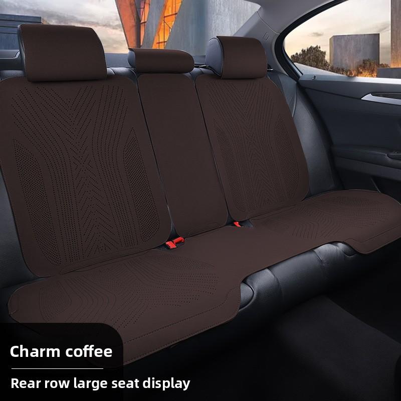 Universelle Allwetter-Autositzbezüge Atmungsaktives Wildleder-Sitzpolster Anti-Rutsch-Schutzpolster Luxusauto Ultra-dünne Wildleder-Sitzbezüge