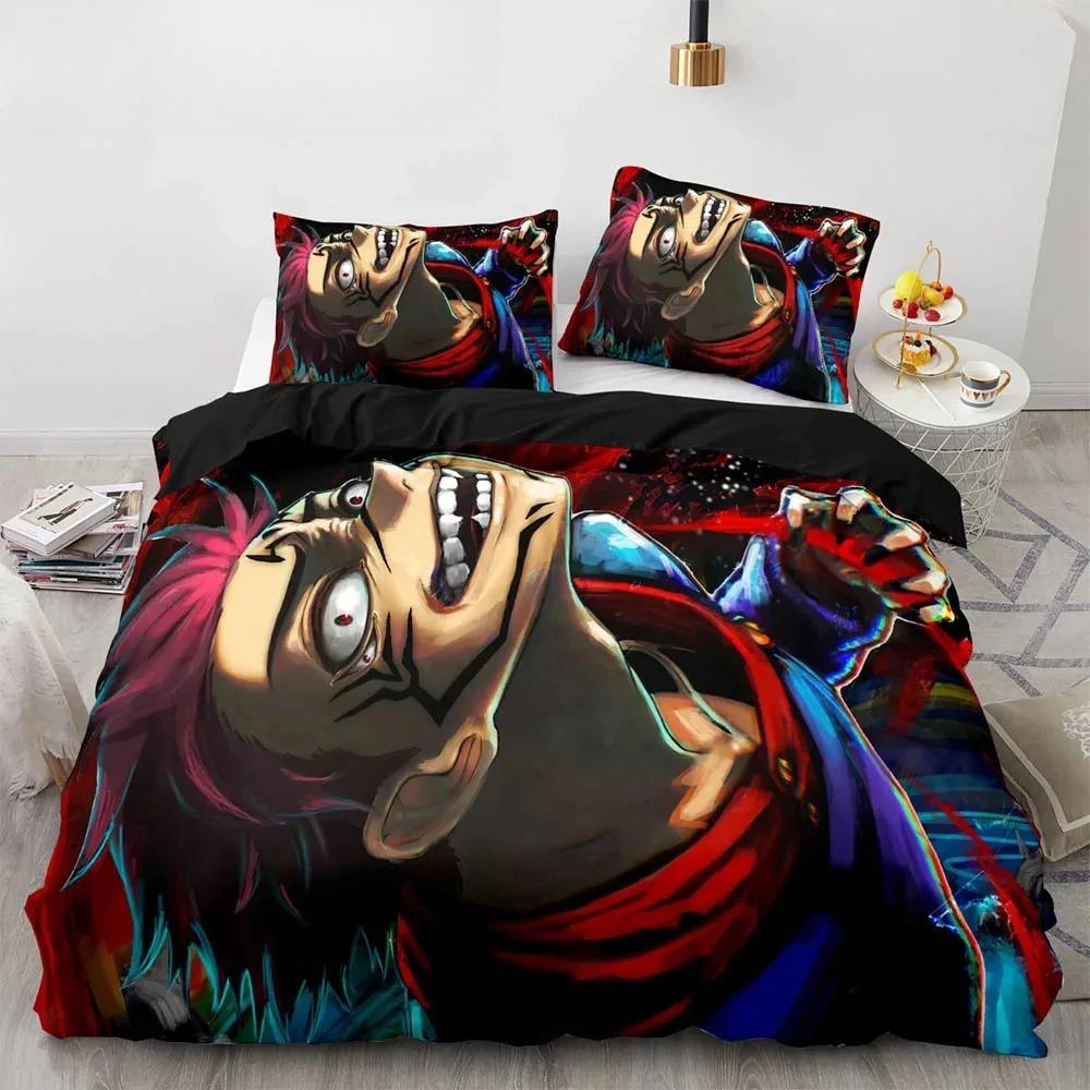 

Anime Jujutsu Kaisen Satoru Gojo Bedding Set Double Twin King Duvet Cover Comforter Pillowcase Boys Girls Adults Bedroom EU single(135x200cm)