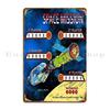 Space Mission Retro Pinball Metal Signs Wall Plaque Club Bar Wall Decor Cave Design Tin Sign Poster
