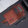 Short Wallet for Men PU Leather RfID Blocking Purse with Zip Coin Pocket Pouch Money Clip Luxury Credit Card Holder Men's Wallet