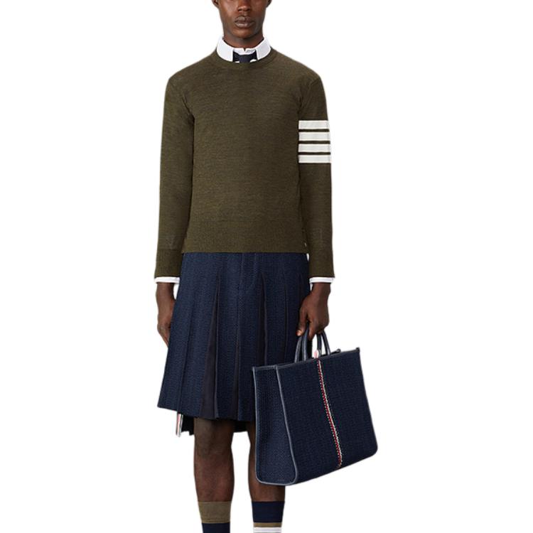 THOM BROWNE 4 Bar Crewneck Pullover MKA002A-Y1014-322