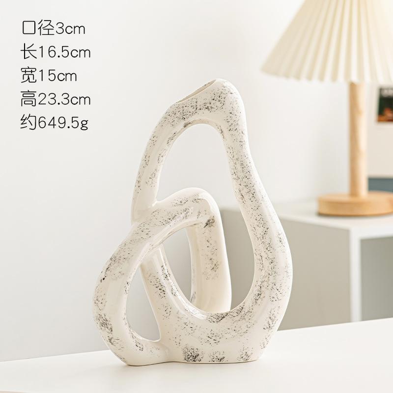 Modern Creative Special-shaped Vase Ceramic Living Room Entrance Wine Cabinet Decoration Home Creative Nordic Decorative Pieces
