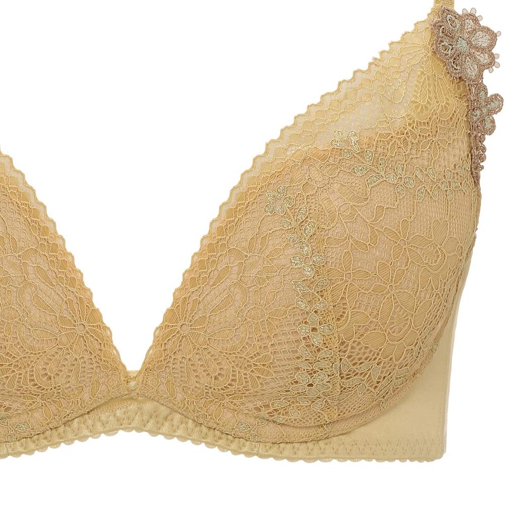 AMOSTYLE BY Triumph Dream Jewelry M001 E80 Bra, Wireless, Hunt, Women's, (Beige),
