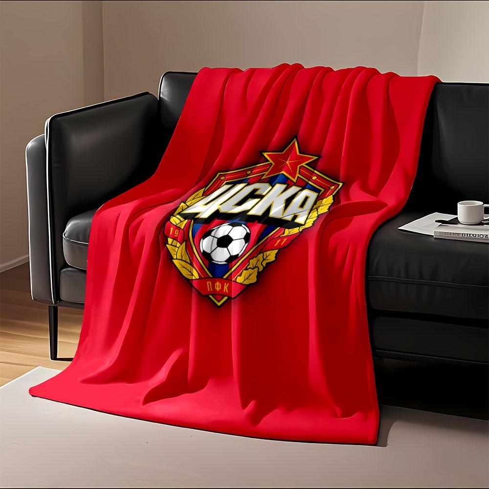 CSKA Soccer Emblem Blanket print blanket soft and cozy perfect for the living room bed sofa or a nap,gift