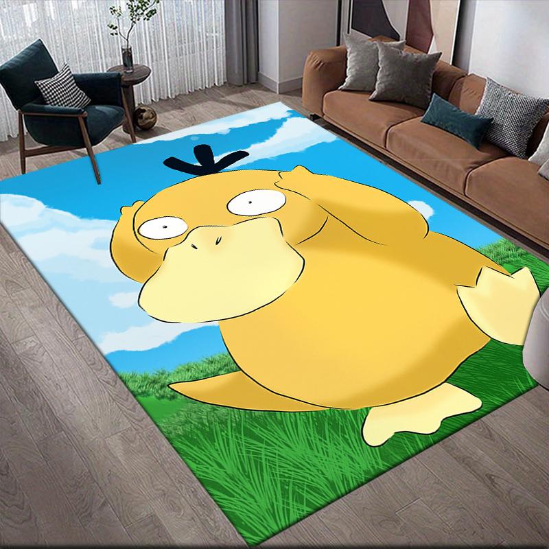 

Psyduck Pokemon Square Area Rug, Non-Slip Floor Mat for Living Room, Perfect Gift for Pokemon Fans.chl 60x90cm