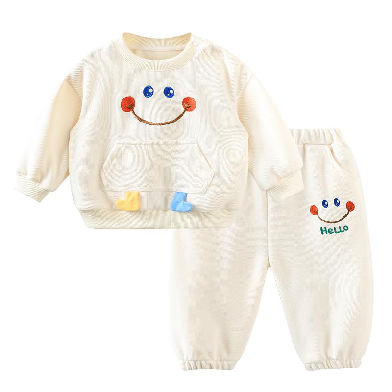 Youqi Baby Unisex Casual Sweatshirt & Pants Set
