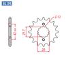530-17T 530 17T 17 Tooth Front Sprocket Gear Wheel Cam For Kawasaki GPZ400 KZ400 GPZ 400 KZ 400 Z500 6 Speed Z500B Z 500 Z550D