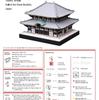 3D Assembly Model Paper Craft World Historical Buildings Temple Great Buddha (Todaiji Hall)