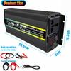1 Set 3000W/4000W/6000W Power Inverter Pure Sine Wave LED Display 12V/24V to AC 220V Car Convert Adapter Auto Accessories
