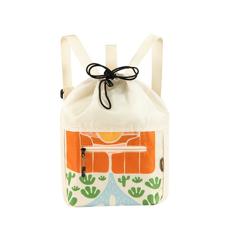 Children's Lemon Backpack: Waterproof, Drawstring, and Perfect for School or Travel.