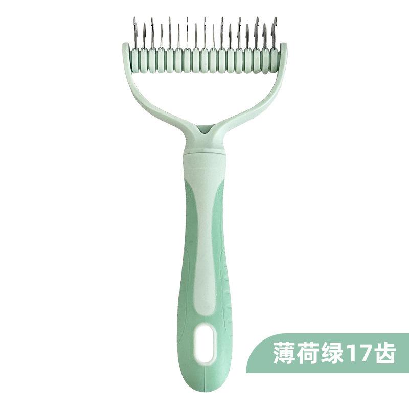 Pet Open Knot Comb Hair Removal Comb Stainless Steel Dog Hair Brush Cat Hair Remover Double Sided Open Knot Comb Pet Supplies
