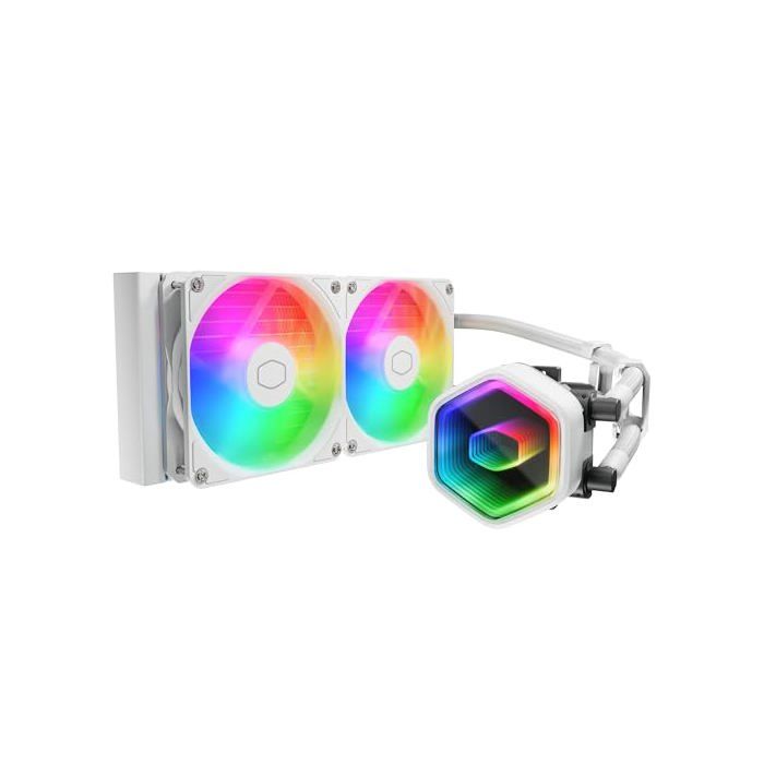 COOLER MASTER - MasterLiquid 240 Core II White Edition - Watercooling AIO - Ventilateurs 120mm