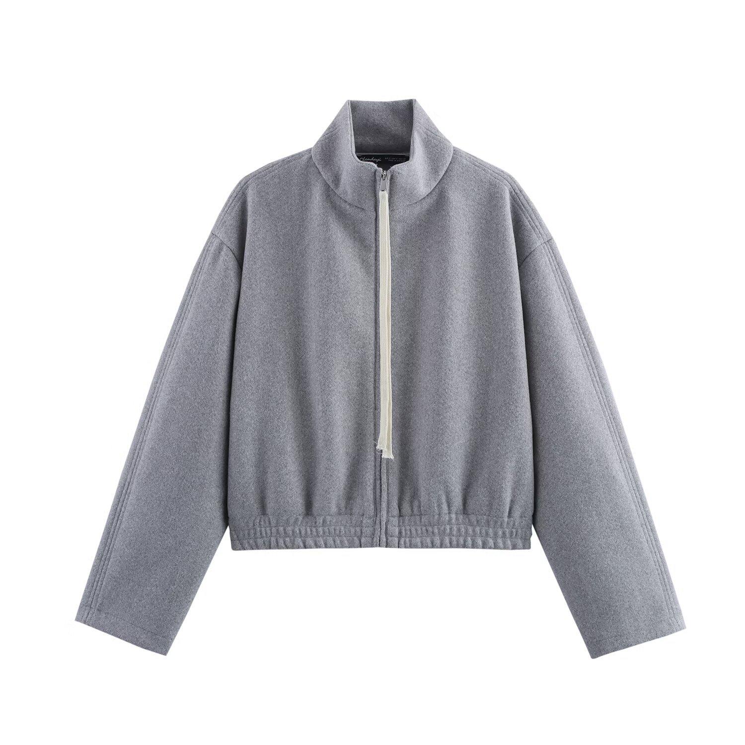 

2025 Spring Women s Fashion Zipper Jacket & Pants Set Large