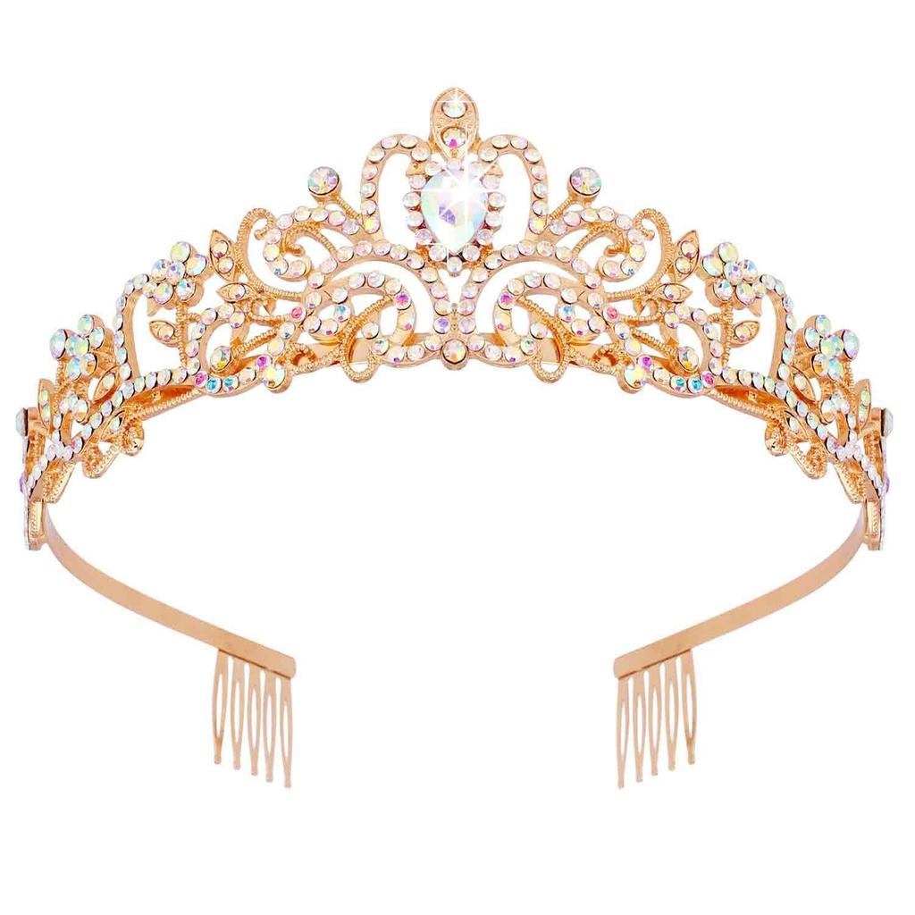 Bridal jewelry tiara princess stage car show accessories alloy inlaid rhinestone large crown phoenix crown crown