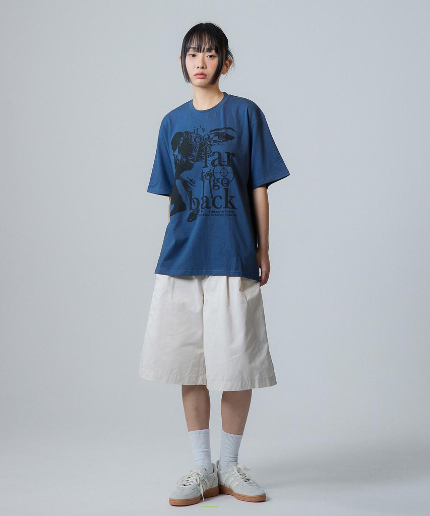 Nasttingijeubeleoldaenmi Vintage Artwork Tee_Deep Blue