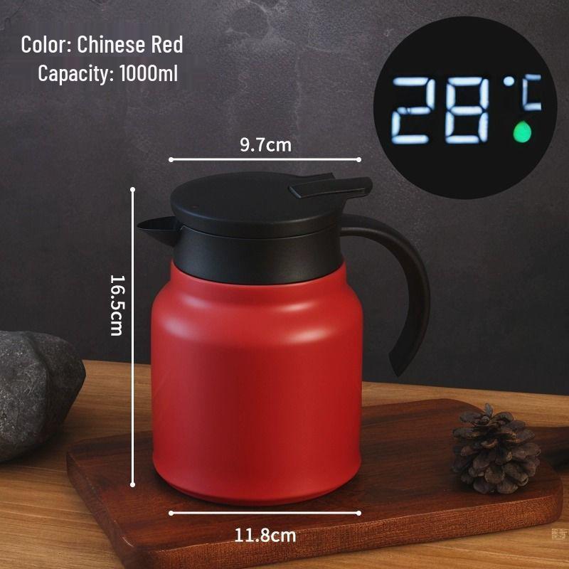 316 Stainless Steel Insulated Kettle with Tea Infuser - Small Capacity, Ideal for Home or Office Use