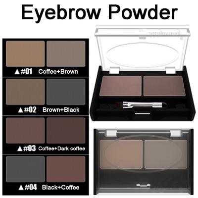 Makeup Tools 2 Color Waterproof Eyebrow Powder Eyebrow Palette + Brush Eyebrow Enhancer