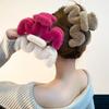 1/6pcs Simple Plush M Type Large Hairclip Claw for Women Elegant Daily Wear Shark Clip Girl Hair Clamp Hair Accessories