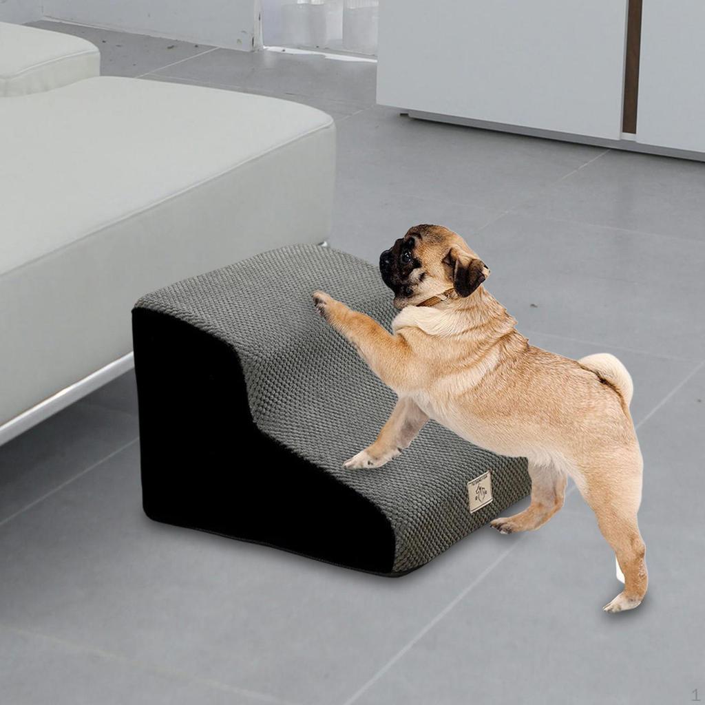 2-stopniowe schody dla psa Rampa dla zwierząt wygodna, wielofunkcyjna, łagodny spadek, drabinka dla szczeniaka małych zwierząt