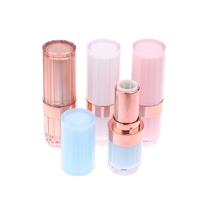 3.6G Round Buckle Lipstick Tube Empty Lip Balm Tubes Lip Gloss Travel Makeup Packaging Sample Tubes Self Made Lipstick Container