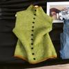 Women's Color-block Knitted High-neck Vest