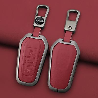 Zinc Alloy Car Key Case Cover Shell For Ds Ds7 Ds5 Ds6 Ds9 New Energy Ds4 Dias Protective Key Chain Bag Keyless Auto Accessories