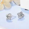 925 Sterling Silver Earrings For Women Jewelry Zirconia Eternal Heart Twist Earrings