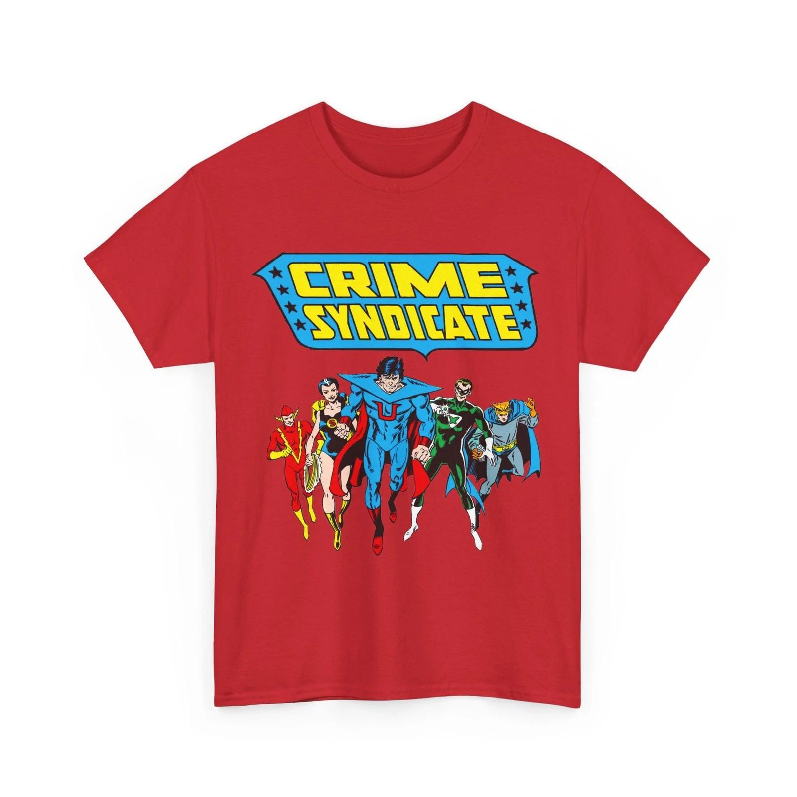 Crime Syndicate T-Shirt Men’s Unisex Vintage Style Earth-3 Ultraman Owlman DC XL