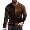 Men's 3D Printed Long Sleeve Casual Fashion Crew Neck T-Shirt Sports Daily Comfort Light Breathable Quick Drying Top