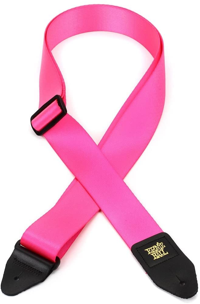 [Authentic] ERNIE BALL 5321 Premium Strap Neon Pink Guitar Strap