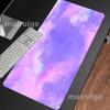 Purple Pink Starry Sky Mouse Pad Large Computer Office Game Table Mat Rubber Anti-slip Stitched Keyboard Mats 90x40 Desk Pads