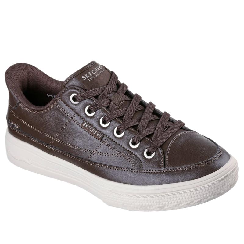Skechers Arch Fit Arcade - Ti vedo lì Scarpe Casual Moda in Pelle Leggere per lo Stile di Vita Sneaker da Uomo 183223-CHOC