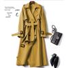 Women's Petite Mid-Length Trench Coat, 2026 Korean Version, Popular British Style, Spring/Autumn Over-the-Knee Outerwear