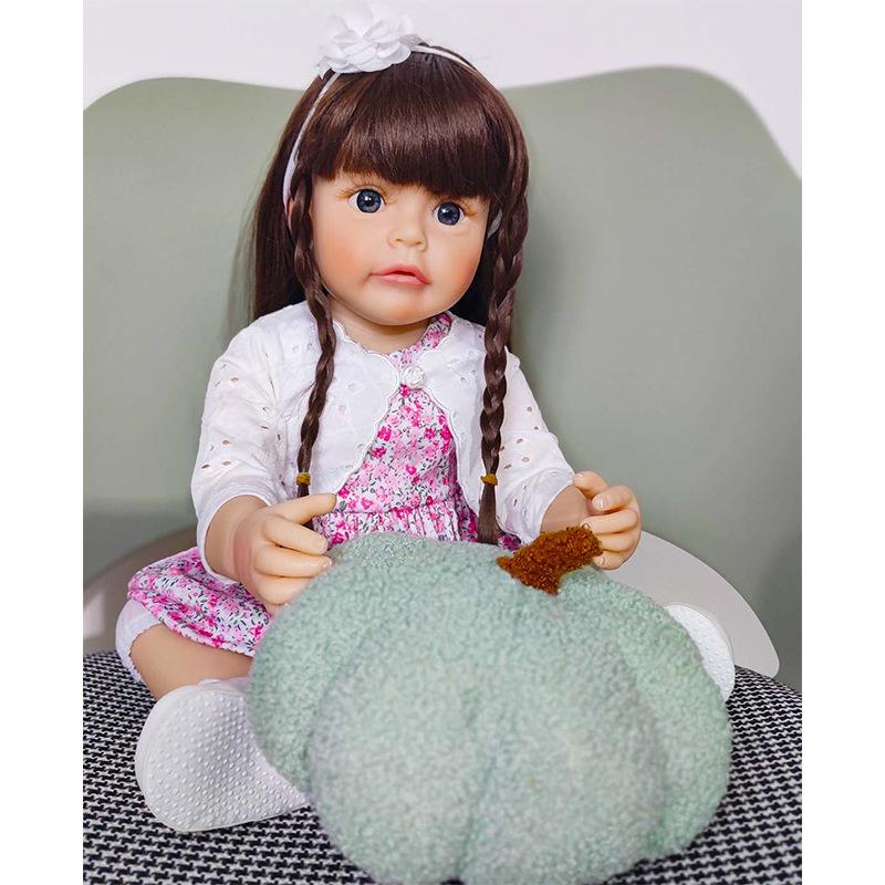 

Длинные волосы заплетены принцесса имитация куклы имитация малыша виниловая кукла детская кукла кукла белый