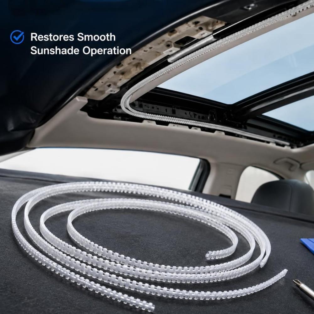 New 2× 65" Panoramic Sunroof Glass Track Guided Ribbons For Toyota Camry 2018-24
