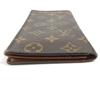 Louis Vuitton M60825 Monogram Porto Cartes Cr_dit Bi-fold Long Wallet Brown