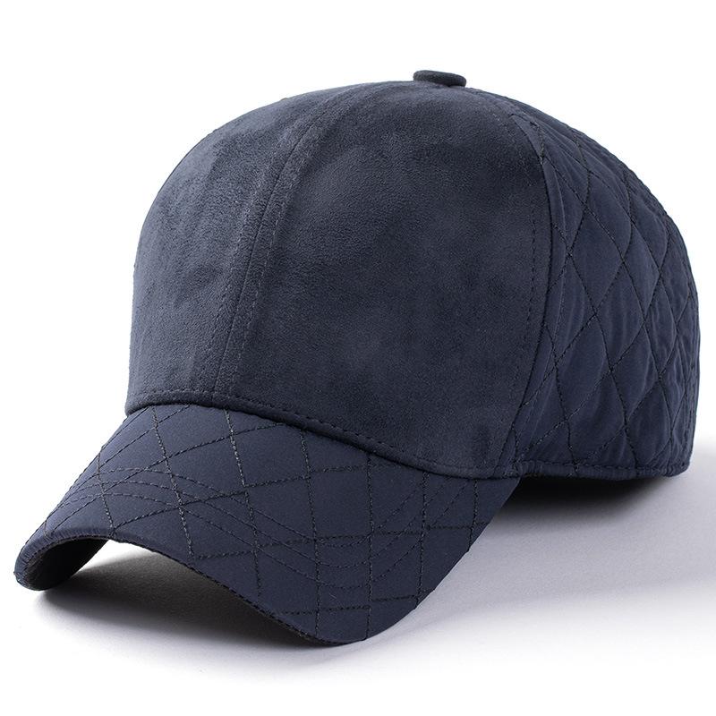 

Men s Winte Thick Big Size Baseball Cap Women s Warm Ear Protection Flat Hat Large Size Military Hats for Dad 60-63cm 56-59cm 56-59cm синий