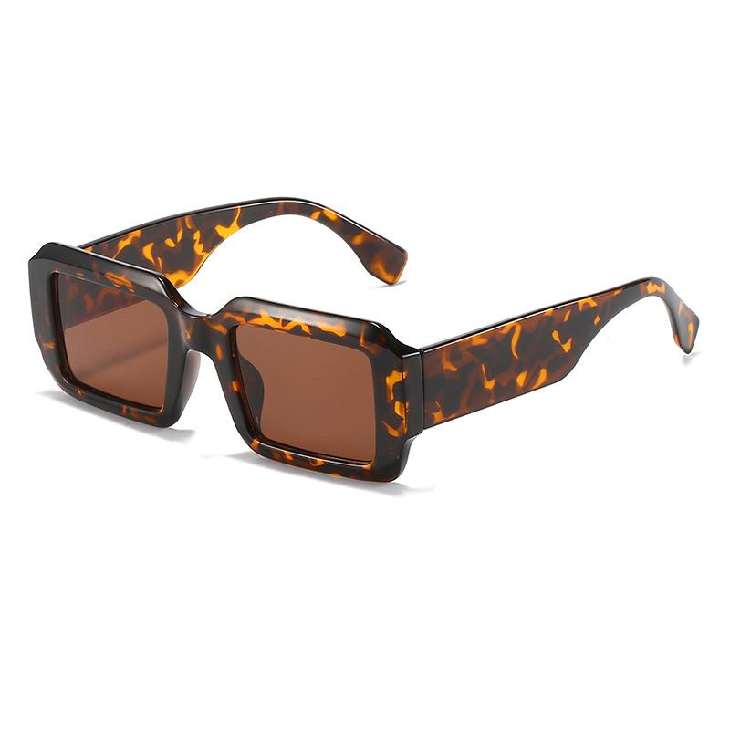 European and American box color matching sunglasses Cyberpunk ins plain sunglasses trendy sunglasses