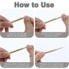 1PC Portable Titanium &Brass Toothpick Fruit Fork Outdoor Multifunctional Camping Tool Toothpick Tube,Stronger Than Dental Floss