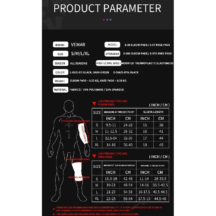 VEMAR Gekühlte Anti-Sturz Motorrad Knie Ellbogen Protektoren Hohe Elastizität Motocross Knieschützer DH ATV MTB Radsport Moto Ärmel Knieschützer