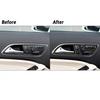 Carbon Fiber Interior Front Door Handle Cover Trim Fit For Mercedes Benz CLA GLA
