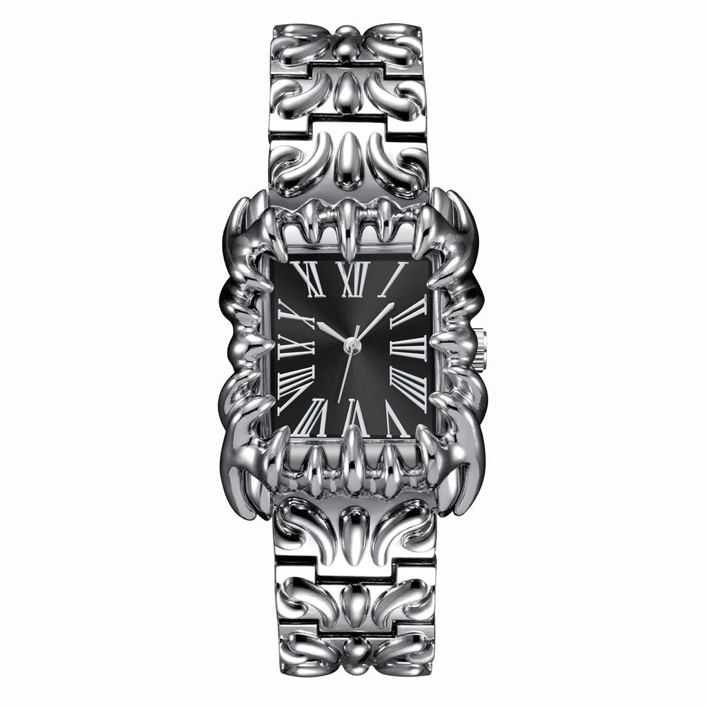 Wind Special-Shaped Square Claws Watch Men'S Millennium Retro Personalized Relief Pointed Claws Men'S Watch