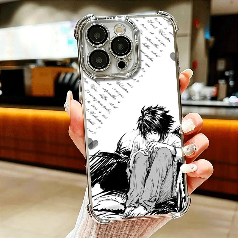 

N-Notes D-Deaths L Lawliet Мягкий чехол для телефона для iPhone 15 16 17 Air 14 Pro Max 16E Plus 13 12 Mini Покрытие Защита от падения Fundas iPhone 13 Pro Max