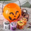 Găleată de Halloween Borcan de Bomboane Portabil pentru Copii Set Distractiv Regatul Nămolului Jucărie, Jucării de Strâns pentru Reducerea Stresului 15ml
