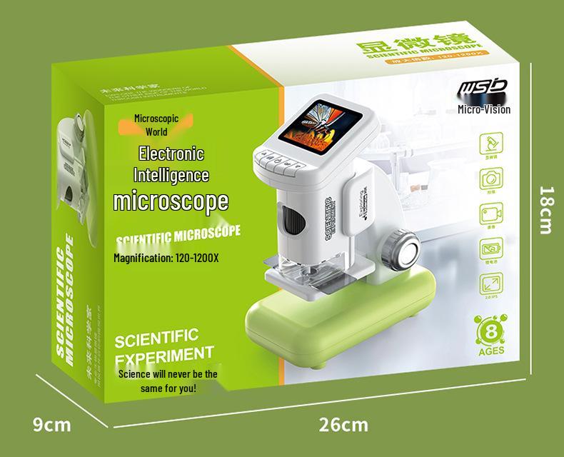 Portable HD Digital Microscope with Display for Educational Use